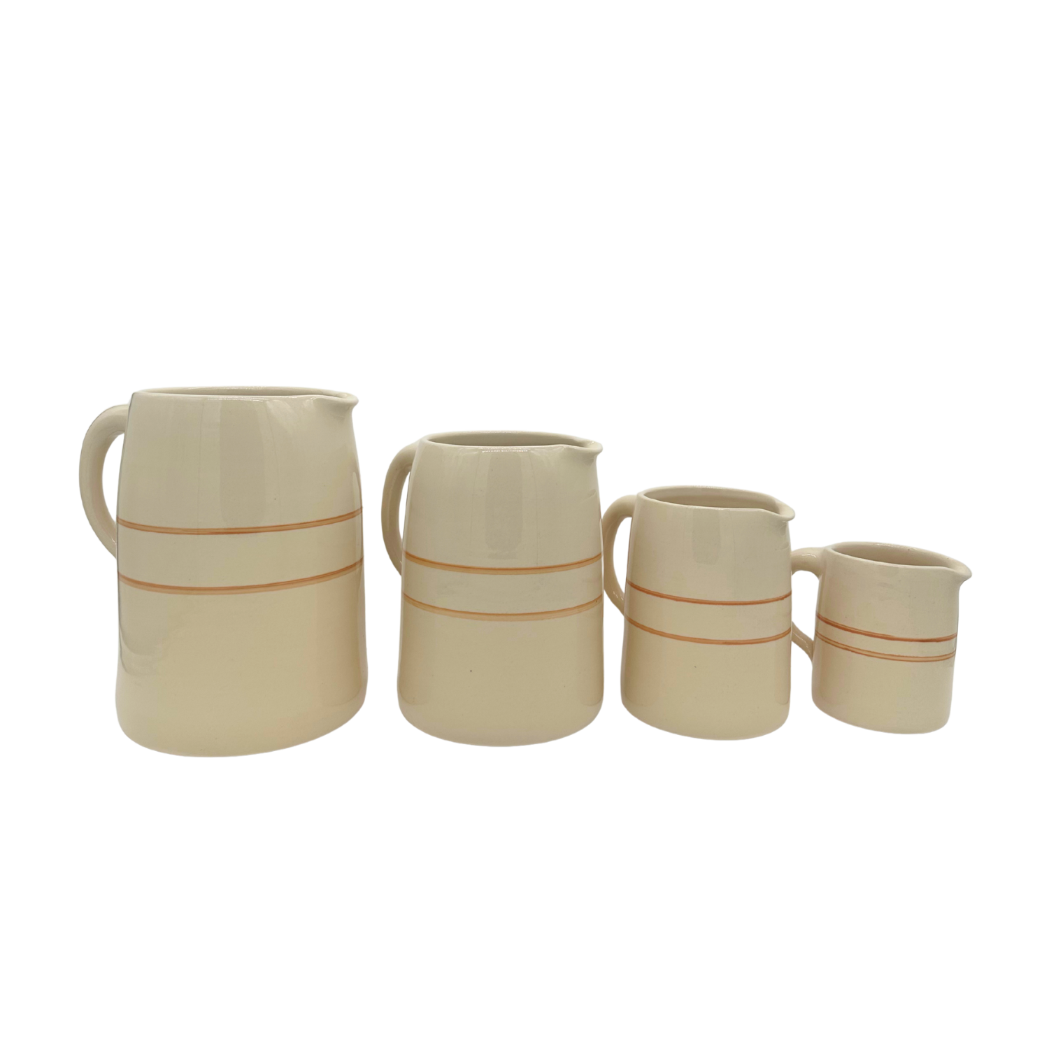 Stoneware jugs and pitchers handmade in the USA by Martinez pottery - classic country styling and made to last a lifetime